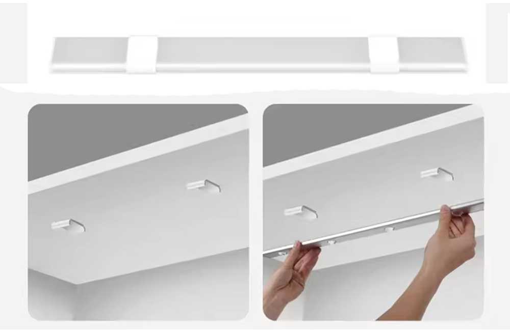 Lipnus LED šviestuvas po spintele 30 cm su USB