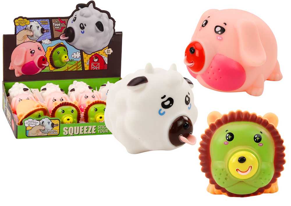 Lean Toys Liūtas, Kiaulė, Karvė Antistresinės Figūrėlė
