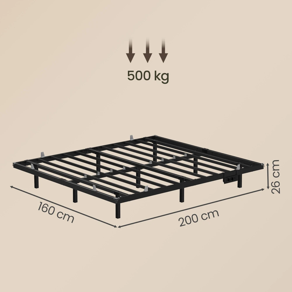 Songmics Lovos rėmas 160 x 200 cm