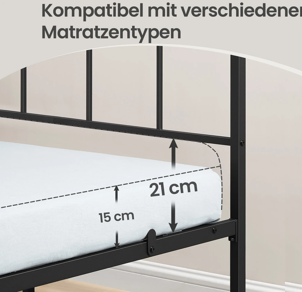 Songmics Lovos rėmas 160 x 200 cm