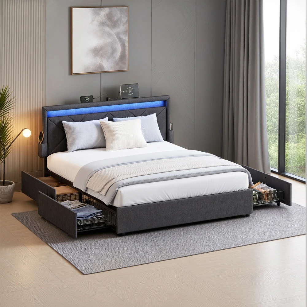 Songmics Lovos rėmas 180 x 200 cm