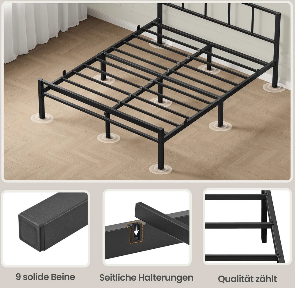 Songmics Lovos rėmas 200 x 140 cm