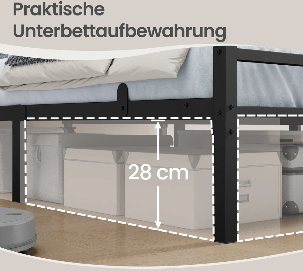 Songmics Lovos rėmas 200 x 140 cm