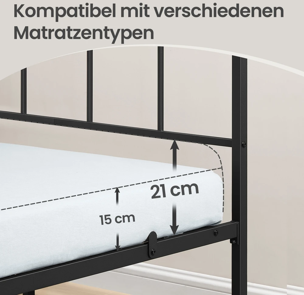 Songmics Lovos rėmas 200 x 140 cm