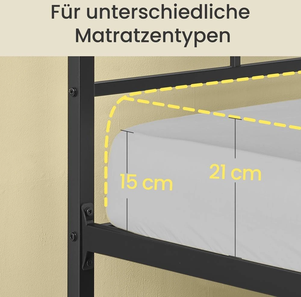Lova Songmics Lovos rėmas 90 x 190 cm