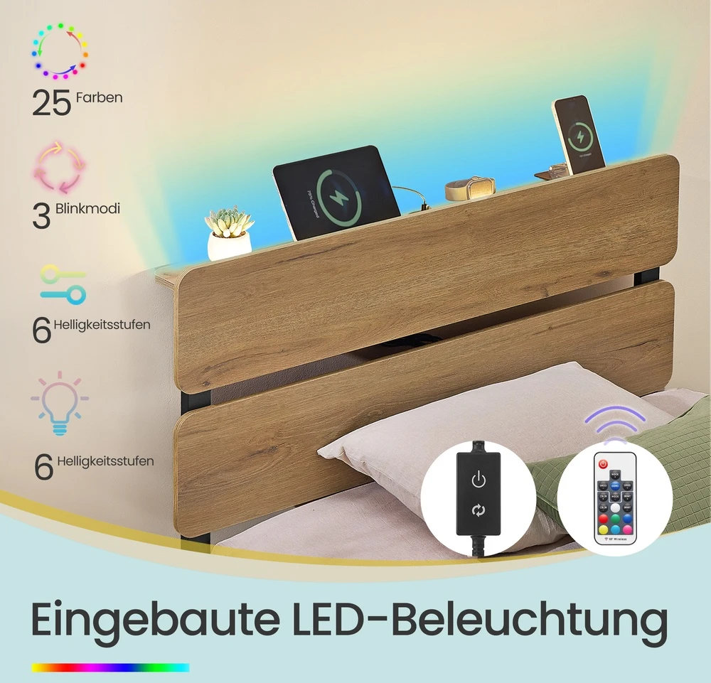 Songmics Lovos rėmas 90 x 200 cm