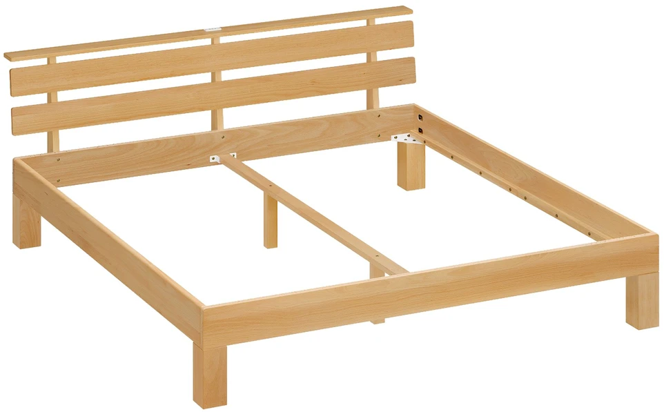 Lova Songmics Lovos rėmas su galvūgaliu, LED apšvietimu ir USB jungtimis, natūralios spalvos, 221,2 × 184,5 × 78 cm