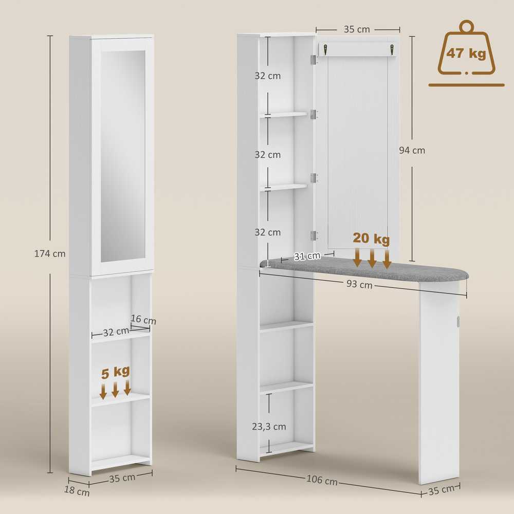 Lygintuvo spinta 106x35x174 cm