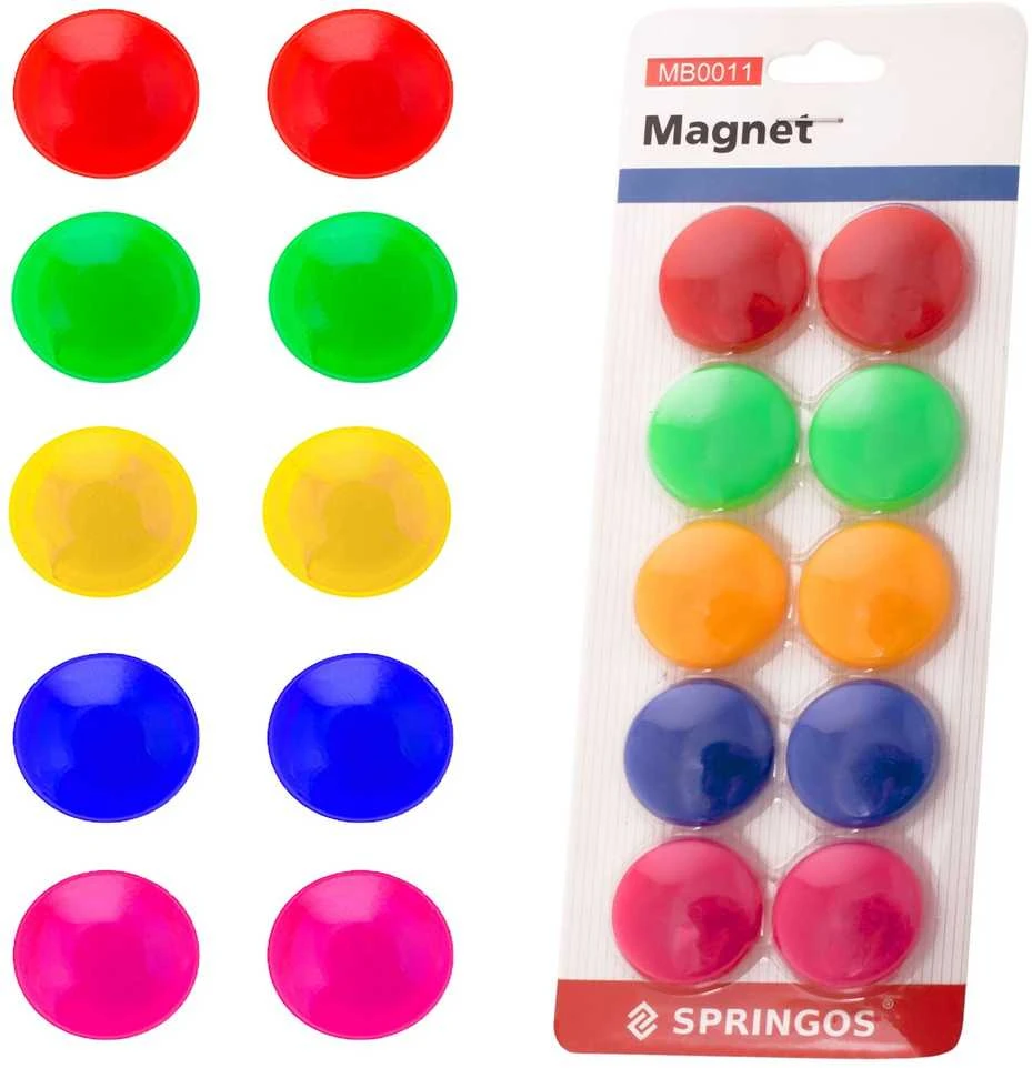 Magnetai lentai Springos 30 mm 10 vnt.
