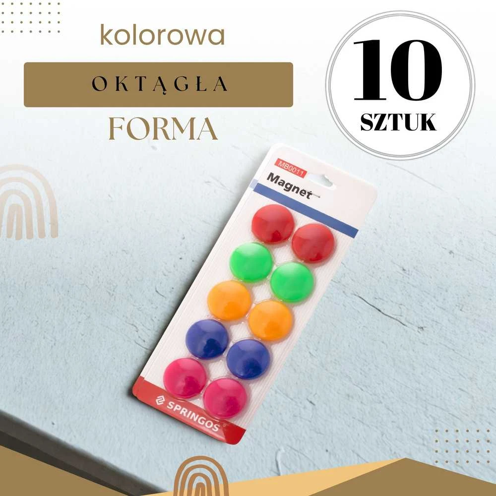 Magnetai lentai Springos 30 mm 10 vnt.