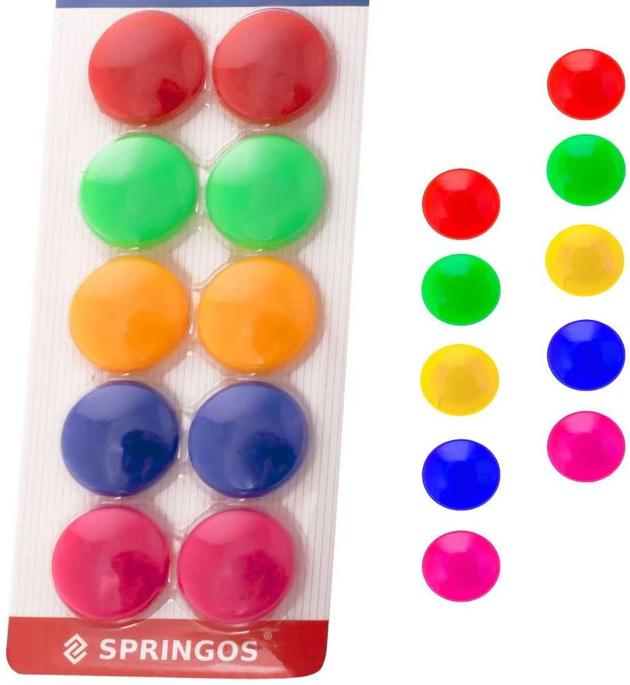 Magnetai lentai Springos 30 mm 10 vnt.