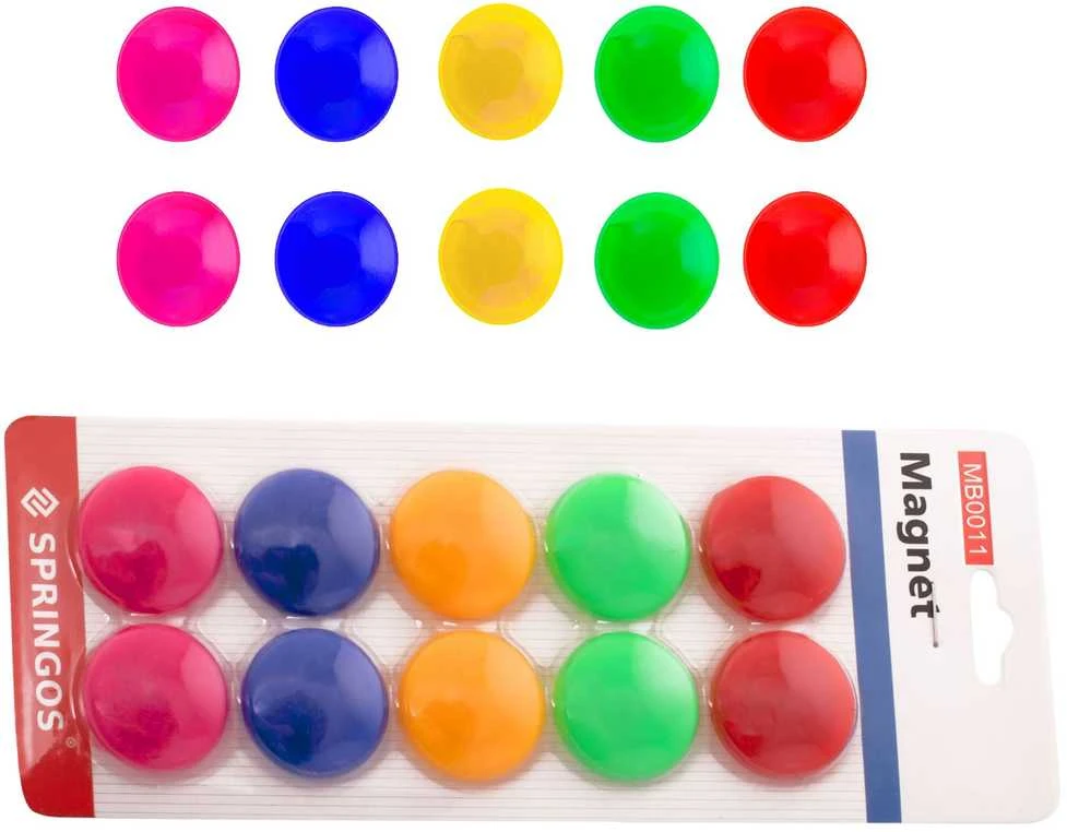 Magnetai lentai Springos 30 mm 10 vnt.