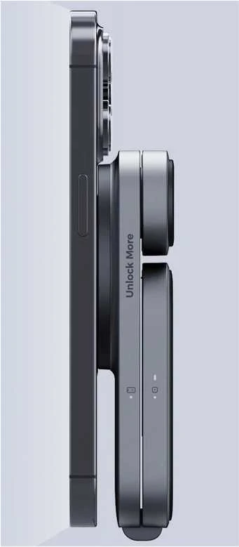 Magnetinis belaidis įkroviklis 3 viename MagFusion Aukey LC-MC312, 15 W Qi2 (pilka)