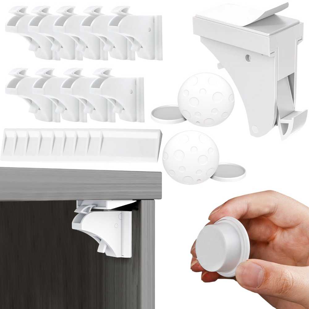 Verk Group Magnetinė baldų apsauga vaikams, 10 vnt