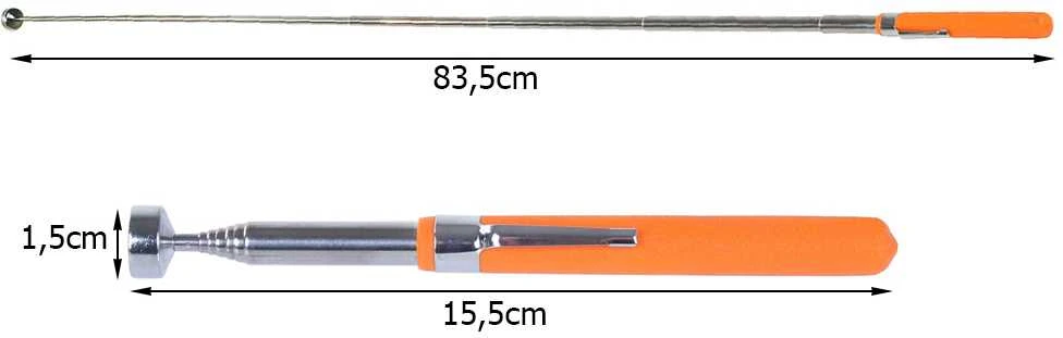 Magnetinė teleskopinė lazda, 15,5-83,5 cm