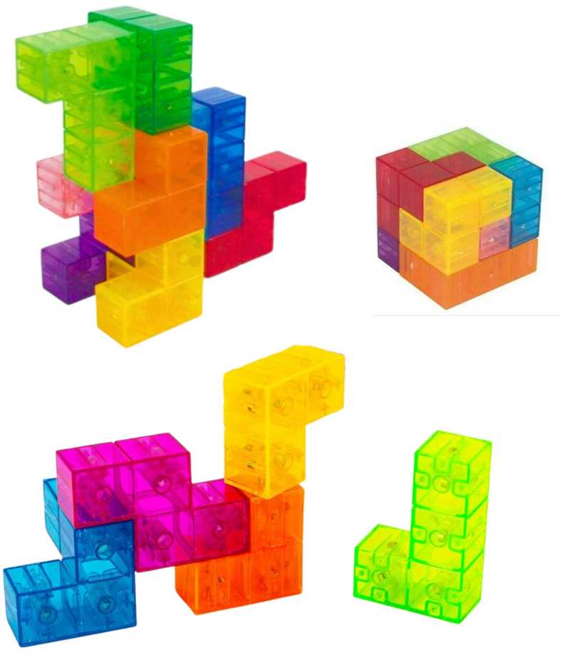 Lean Toys Magnetinės kaladėlės - kūrybiniai kubeliai, 9 vnt.