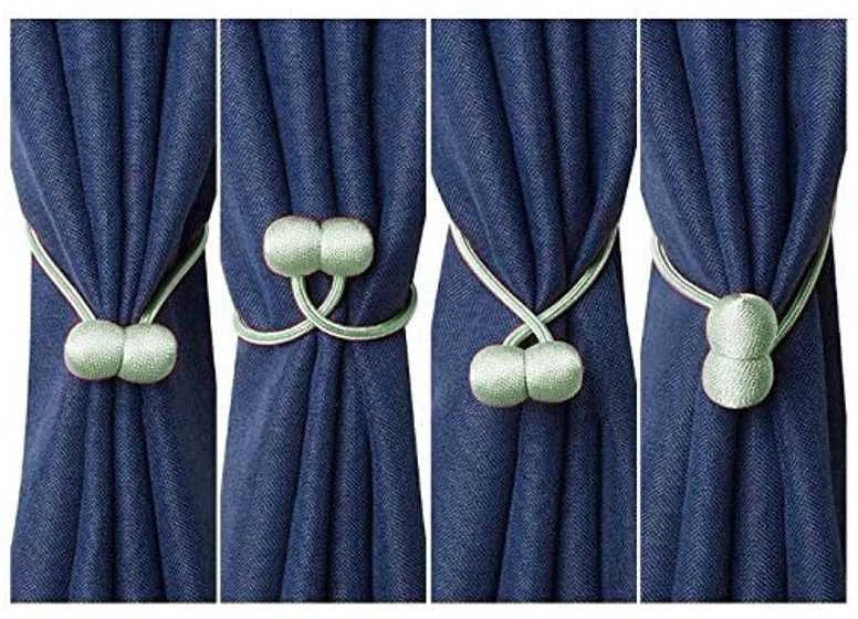 Magnetinės užuolaidų sąsagos 45 cm, 2 vnt. žali