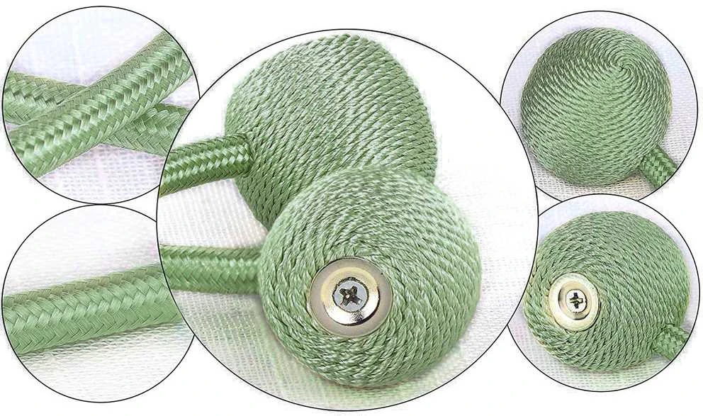 Magnetinės užuolaidų sąsagos 45 cm, 2 vnt. žali