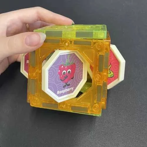 Magnetiniai blokeliai - takelis 75 vnt. Kruzzel 22684