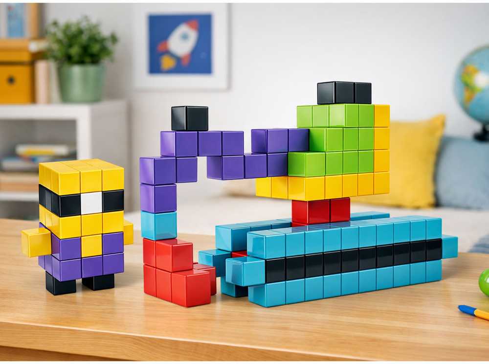Lean Toys Magnetiniai konstruktoriaus blokeliai 96 vnt.