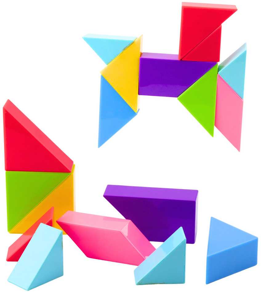 Lean Toys Magnetiniai Tangram Blokeliai, 9 vnt.