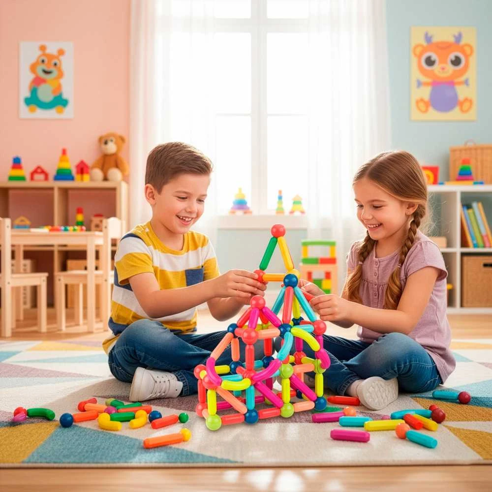 Springos Magnetinis konstruktorius 100 dalių