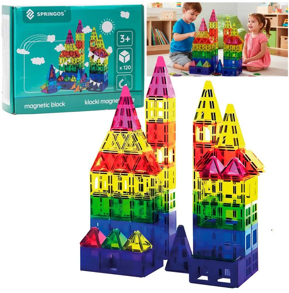 Springos Magnetinis konstruktorius 120 dalių