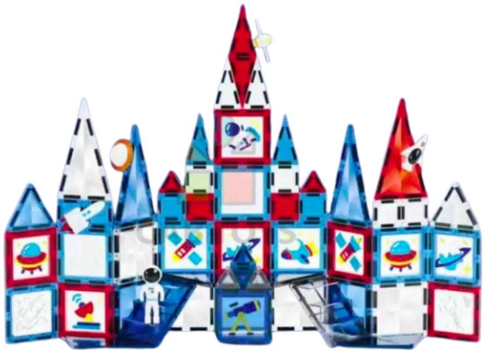 Lean Toys Magnetinis konstruktorius Window Art X6010, 90 vnt.