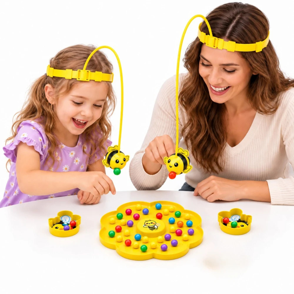 Lean Toys Magnetinis vikrumo žaidimas „Bitės“, 2 žaidėjams