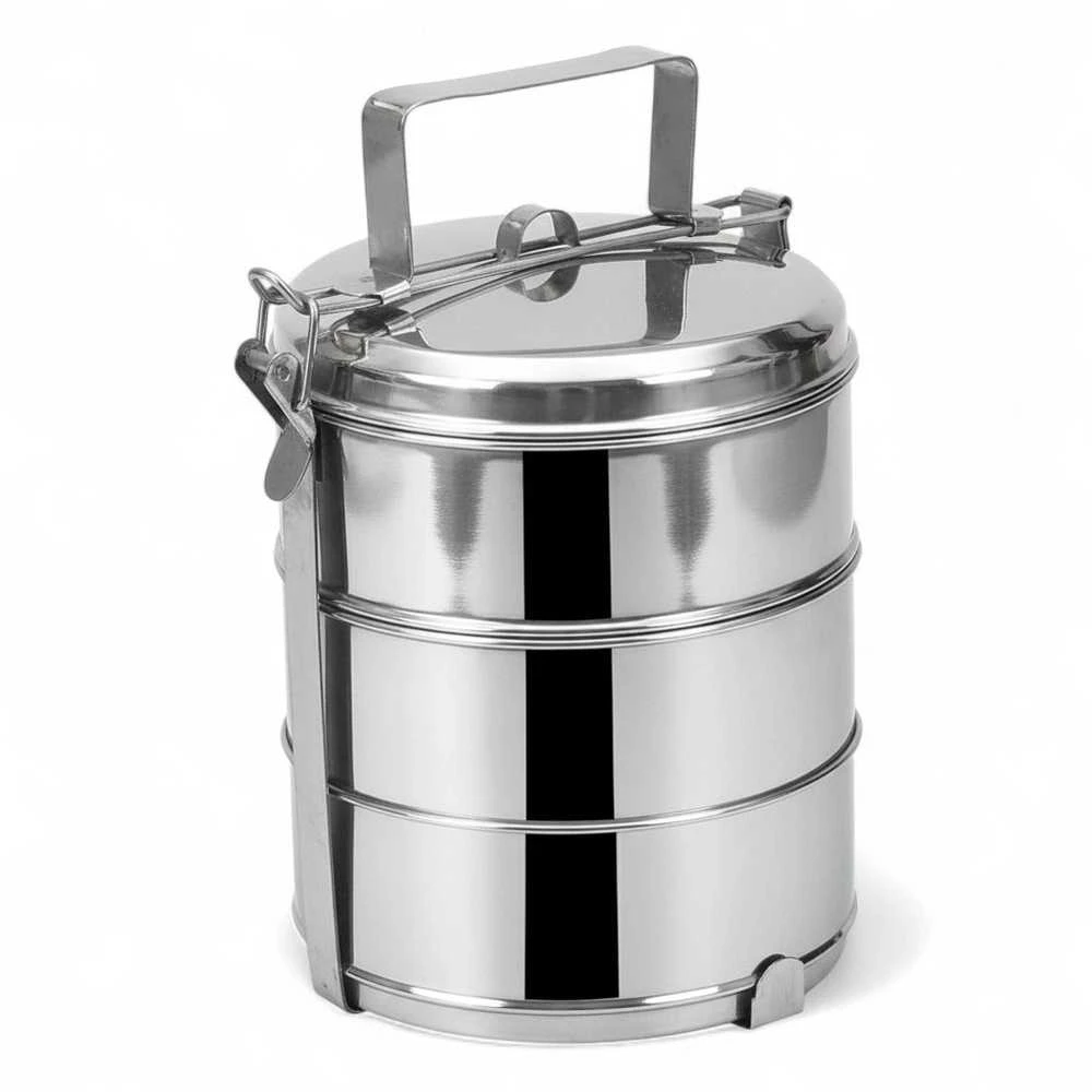 Orion Pietų dėžutė plieninė 3 aukštų 3x1 l