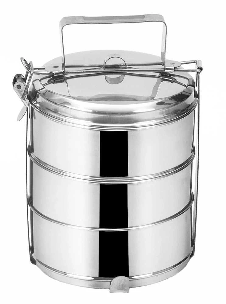 Orion Pietų dėžutė plieninė 3 aukštų 3x1 l