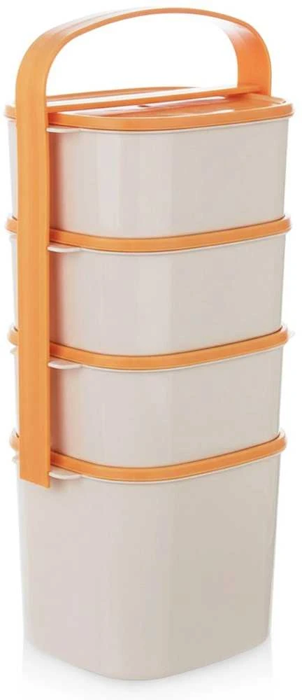 Orion Pietų Dėžutė Plastikinė 4 Lygių 2l, 3x1,15 l