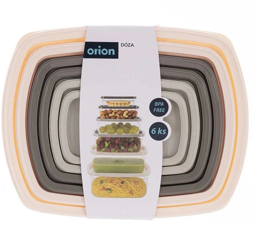 Excellent Houseware Orion Maisto konteineriai 6 vnt - Universalių dydžių laikymo indai