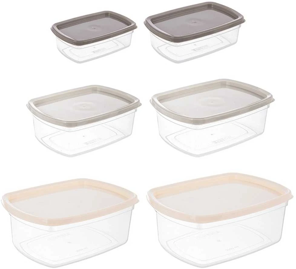 Excellent Houseware Orion Maisto konteineriai 6 vnt - Universalių dydžių laikymo indai