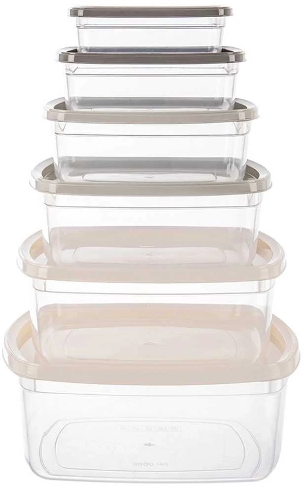 Excellent Houseware Orion Maisto konteineriai 6 vnt - Universalių dydžių laikymo indai
