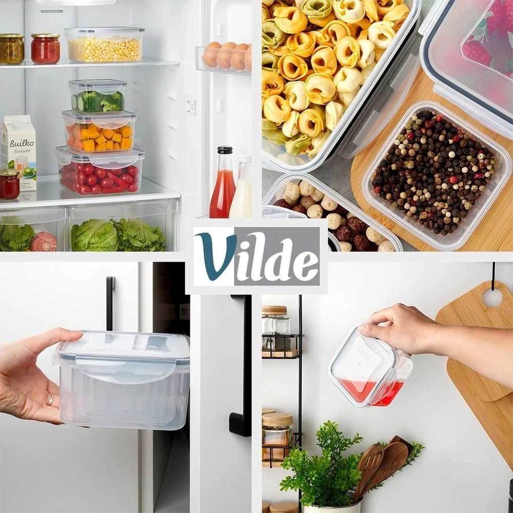 Maisto laikymo dėžutės Vilde, 4 vnt., skirtingų dydžių