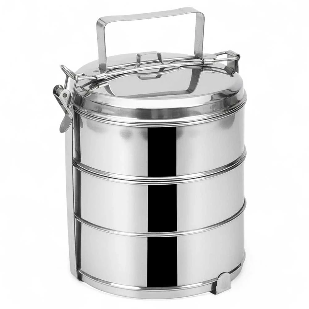 Orion Pietų dėžutė Plieninė 3 aukštų 3x1,3 l