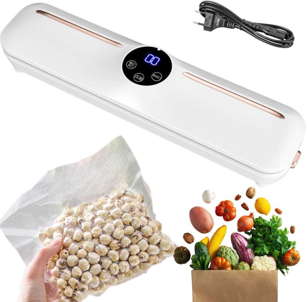 Maisto vakuumavimo aparatas su 10 maišelių, 120W