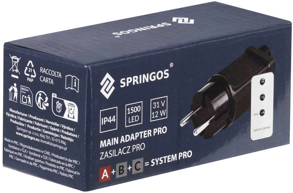 Springos Maitinimo adapteris dekoratyviniam LED apšvietimui
