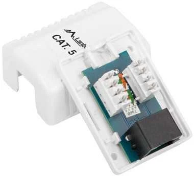 LANBERG OU5-0001-W UTP Data Box 1 prievado RJ45 neekranuotas kat. 5E