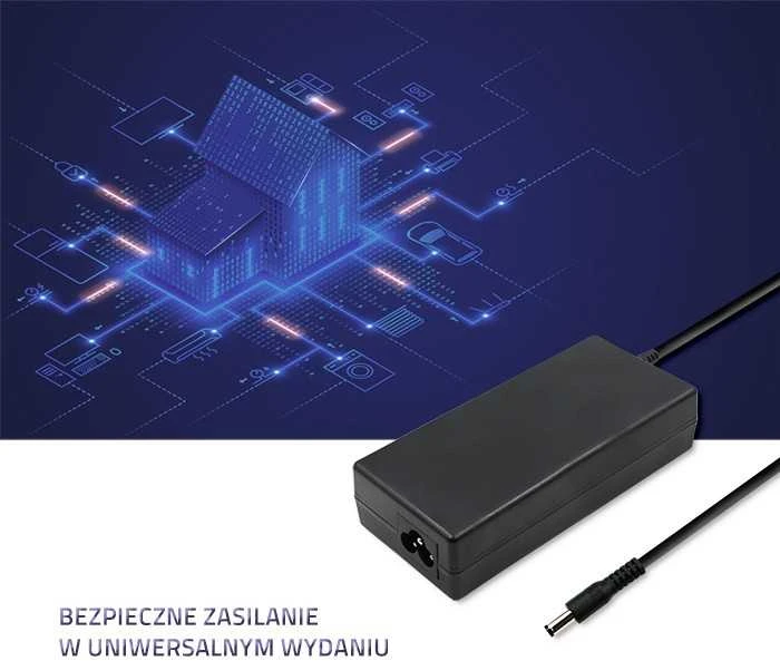 QOLTEC 50797 Prijunkite maitinimo šaltinį 60W 12V 5A 5,5x2,1 maitinimo laidas