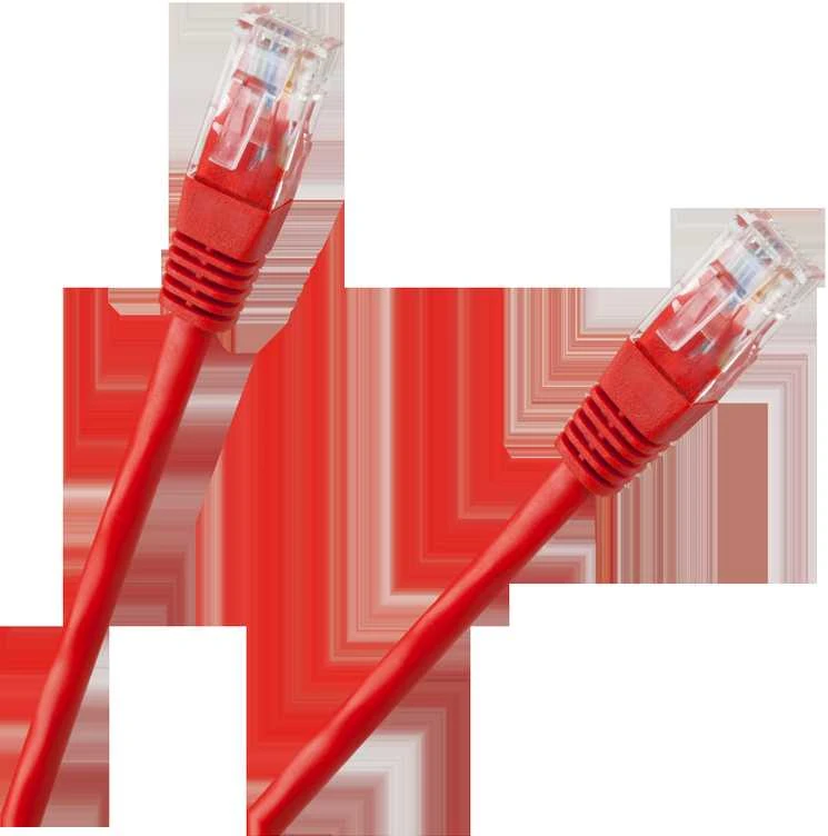 LP Oem Patchcord UTP 8c kabelis CCA 1m Raudonas