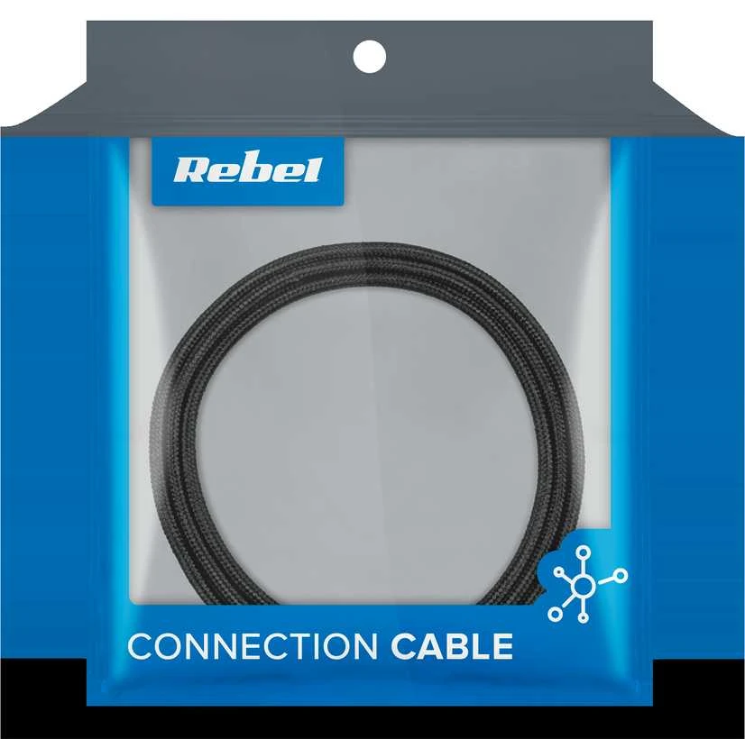 Rebel USB kabelis 3in1 microUSB USB C Lightning 1m