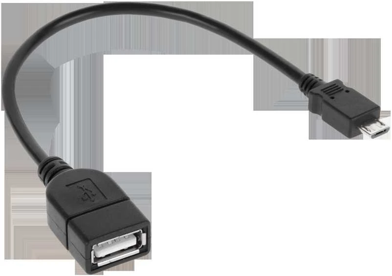 Cabletech USB kabelio lizdas A - mikro USB kištukas 20 cm