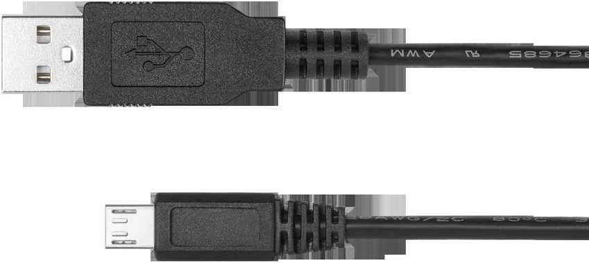 Kruger & Matz USB - micro USB kabelis 1m Juodas