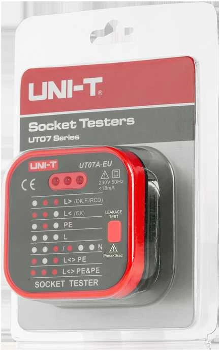 230V RCD lizdo testeris UNI-T UT07B-EU