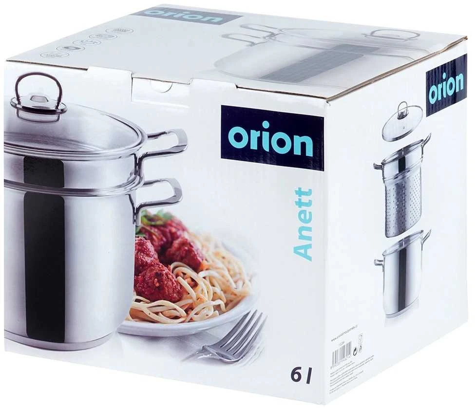 Orion makaronų puodas ANETT 6 l su stikliniu dangteliu