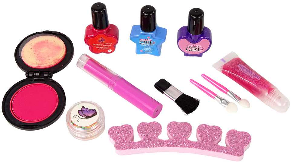 Lean Toys Makiažo ir nagų priežiūros rinkinys vaikams Drugelis LeanToys, 1 vnt.