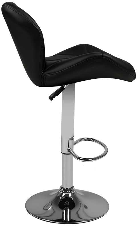 Activeshop Baro kėdė BELISSIMO ECO LEATHER CHROME Juodas