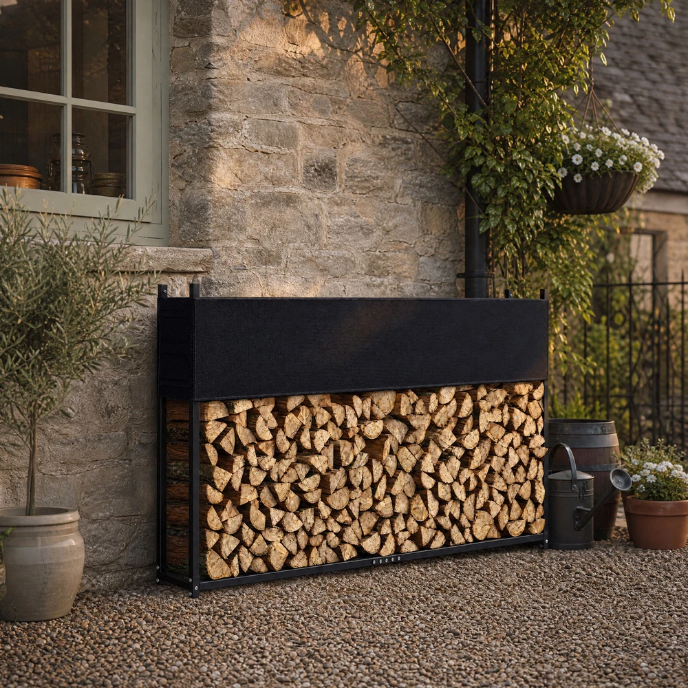 Malkų lentyna su 600D Oxford uždangalu, iki 500 kg, juoda, 202 × 25 × 113 cm